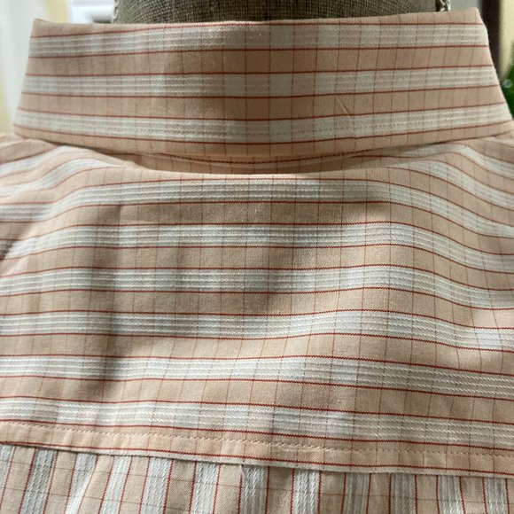 Hugo Boss Orange Plaid Shirt Sz M - Picture 4 of 6